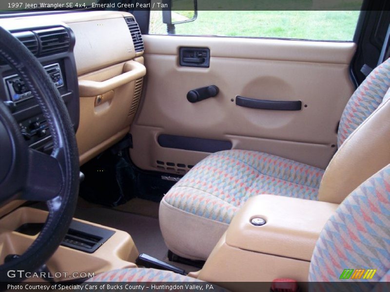 Emerald Green Pearl / Tan 1997 Jeep Wrangler SE 4x4