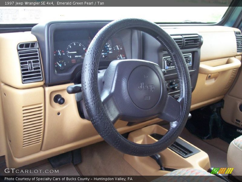 Emerald Green Pearl / Tan 1997 Jeep Wrangler SE 4x4