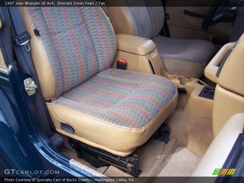 Emerald Green Pearl / Tan 1997 Jeep Wrangler SE 4x4