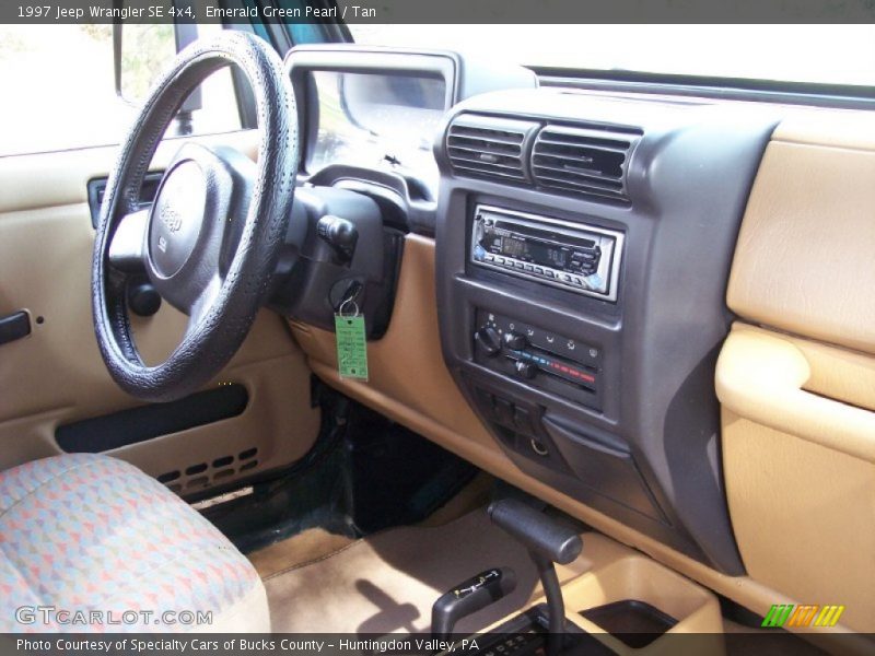Emerald Green Pearl / Tan 1997 Jeep Wrangler SE 4x4