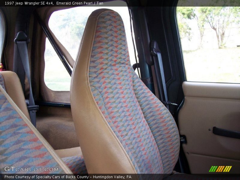Emerald Green Pearl / Tan 1997 Jeep Wrangler SE 4x4