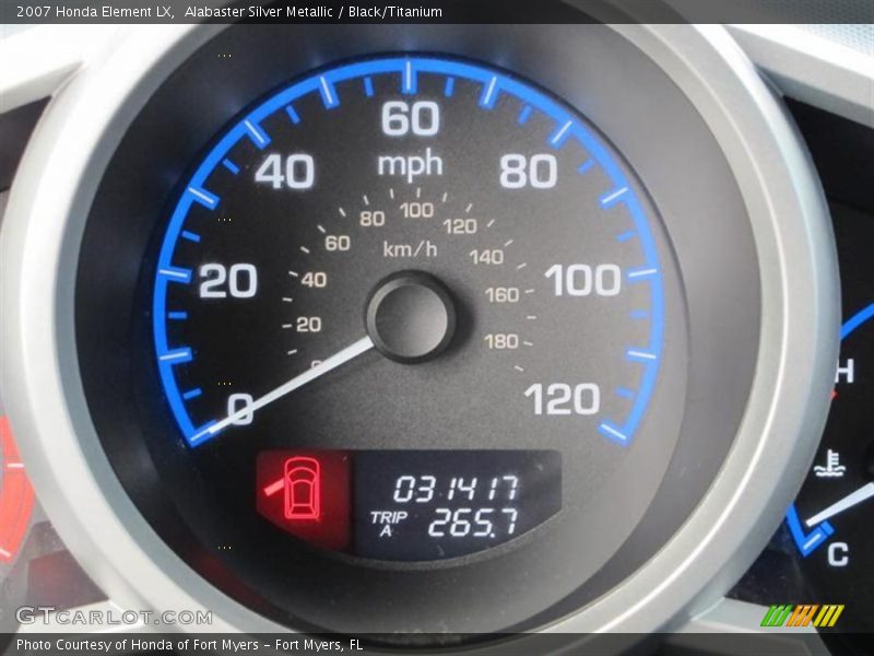 Alabaster Silver Metallic / Black/Titanium 2007 Honda Element LX
