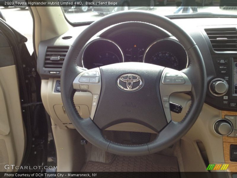 Black / Sand Beige 2009 Toyota Highlander Hybrid Limited 4WD