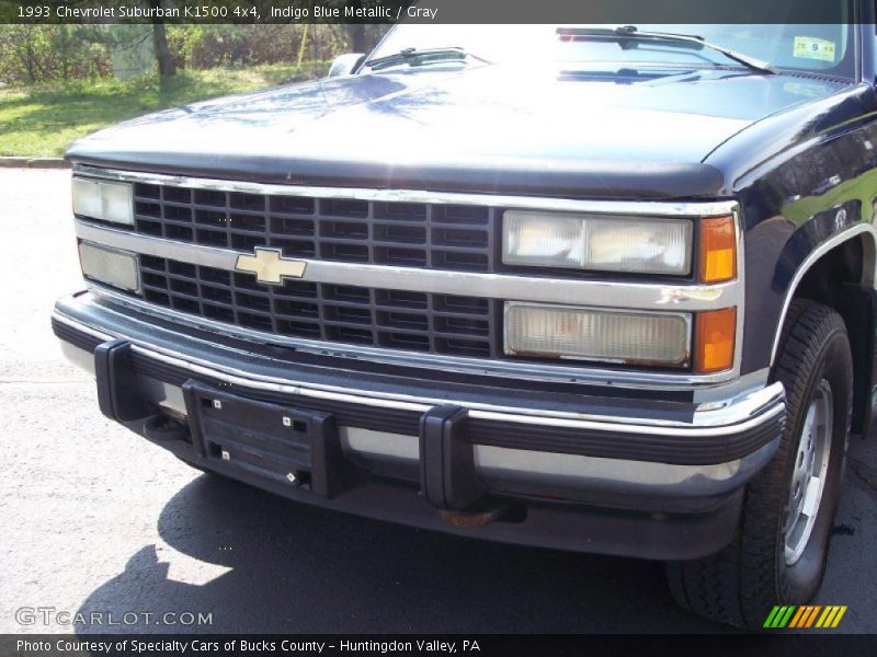 Indigo Blue Metallic / Gray 1993 Chevrolet Suburban K1500 4x4