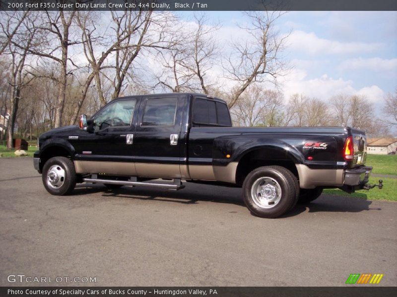 Black / Tan 2006 Ford F350 Super Duty Lariat Crew Cab 4x4 Dually