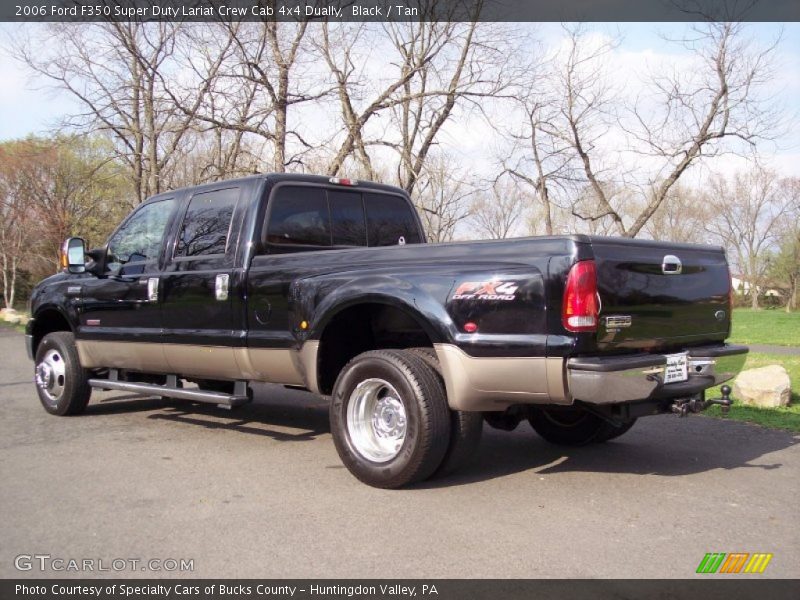 Black / Tan 2006 Ford F350 Super Duty Lariat Crew Cab 4x4 Dually
