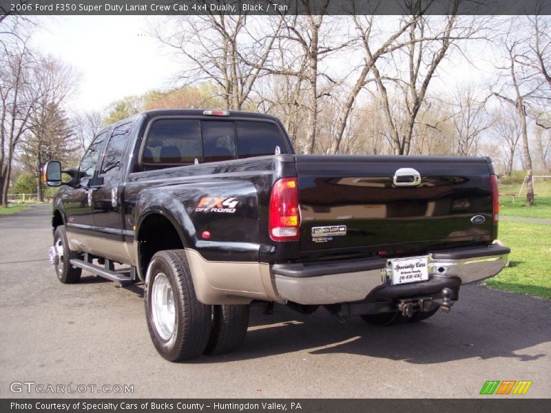 Black / Tan 2006 Ford F350 Super Duty Lariat Crew Cab 4x4 Dually