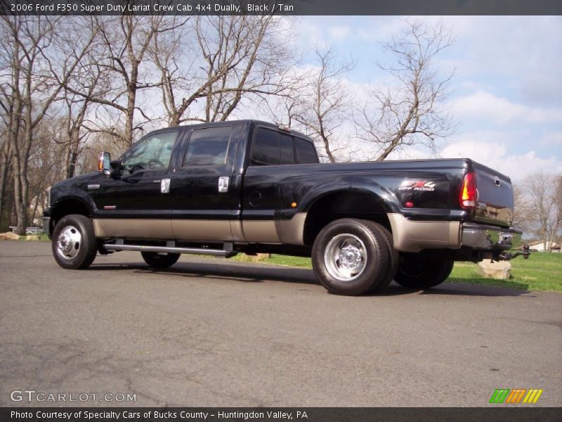 Black / Tan 2006 Ford F350 Super Duty Lariat Crew Cab 4x4 Dually
