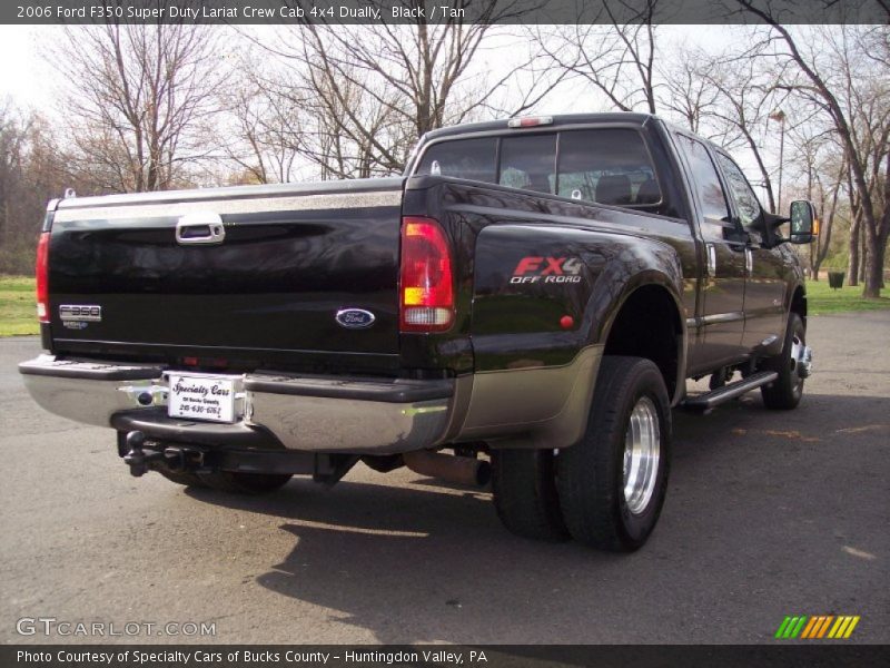 Black / Tan 2006 Ford F350 Super Duty Lariat Crew Cab 4x4 Dually