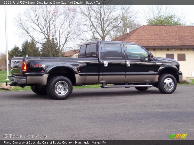 Black / Tan 2006 Ford F350 Super Duty Lariat Crew Cab 4x4 Dually