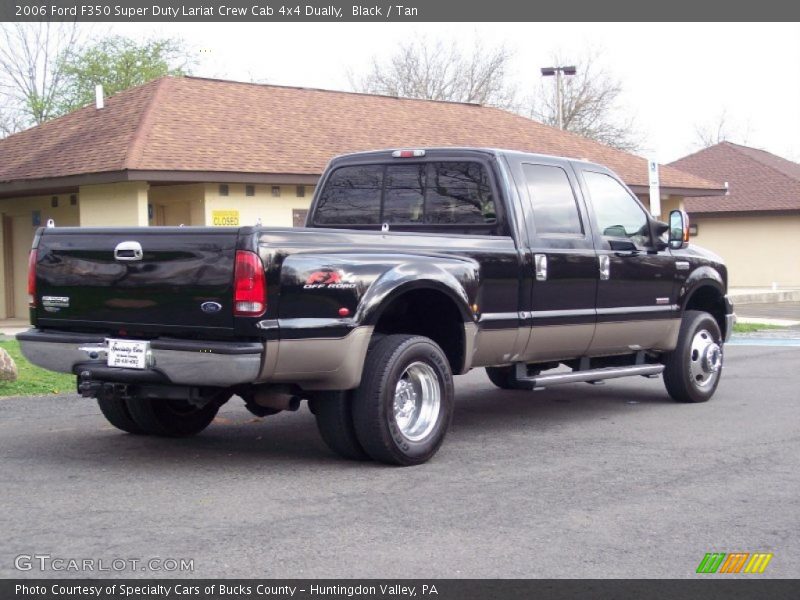 Black / Tan 2006 Ford F350 Super Duty Lariat Crew Cab 4x4 Dually