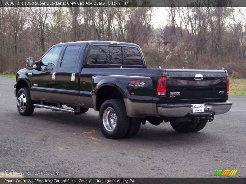 Black / Tan 2006 Ford F350 Super Duty Lariat Crew Cab 4x4 Dually