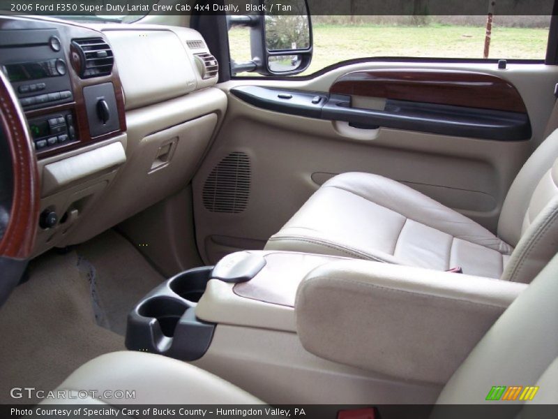 Black / Tan 2006 Ford F350 Super Duty Lariat Crew Cab 4x4 Dually