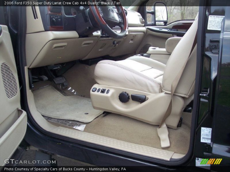 Black / Tan 2006 Ford F350 Super Duty Lariat Crew Cab 4x4 Dually