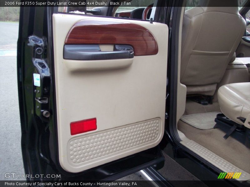 Black / Tan 2006 Ford F350 Super Duty Lariat Crew Cab 4x4 Dually