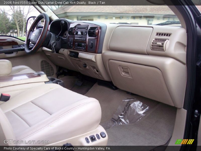 Black / Tan 2006 Ford F350 Super Duty Lariat Crew Cab 4x4 Dually