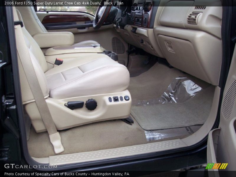 Black / Tan 2006 Ford F350 Super Duty Lariat Crew Cab 4x4 Dually