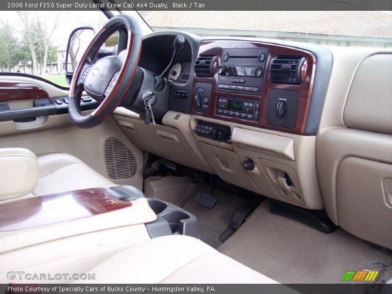 Black / Tan 2006 Ford F350 Super Duty Lariat Crew Cab 4x4 Dually