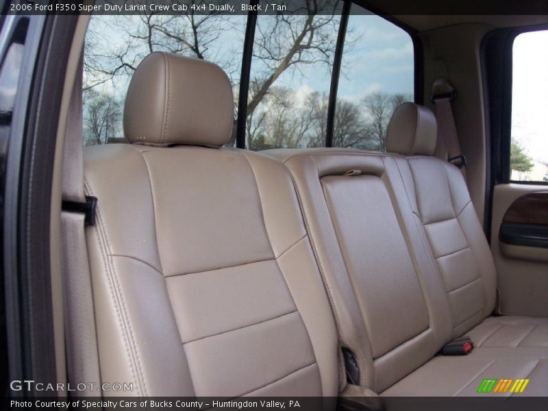 Black / Tan 2006 Ford F350 Super Duty Lariat Crew Cab 4x4 Dually