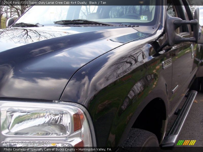 Black / Tan 2006 Ford F350 Super Duty Lariat Crew Cab 4x4 Dually