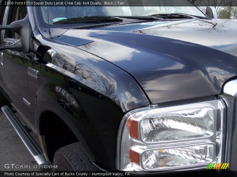 Black / Tan 2006 Ford F350 Super Duty Lariat Crew Cab 4x4 Dually