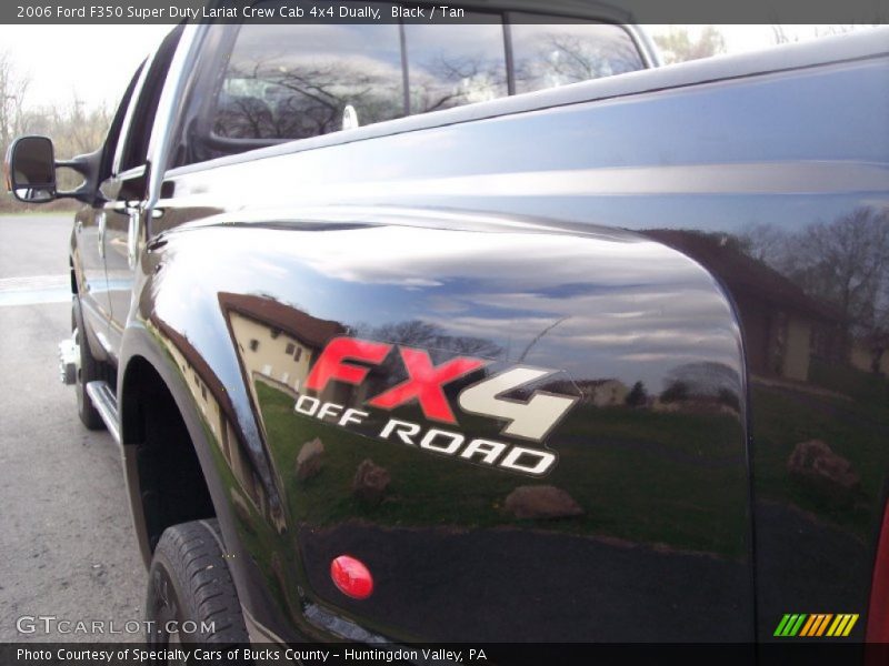 Black / Tan 2006 Ford F350 Super Duty Lariat Crew Cab 4x4 Dually