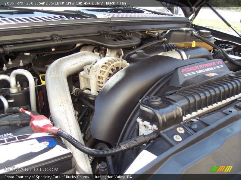 Black / Tan 2006 Ford F350 Super Duty Lariat Crew Cab 4x4 Dually
