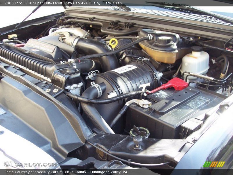 Black / Tan 2006 Ford F350 Super Duty Lariat Crew Cab 4x4 Dually