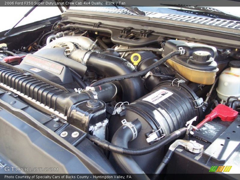 Black / Tan 2006 Ford F350 Super Duty Lariat Crew Cab 4x4 Dually