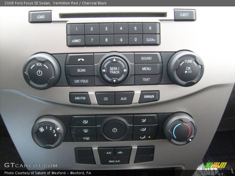 Vermillion Red / Charcoal Black 2008 Ford Focus SE Sedan