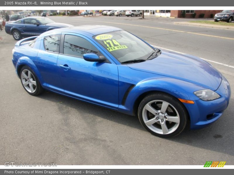 Winning Blue Metallic / Black 2005 Mazda RX-8