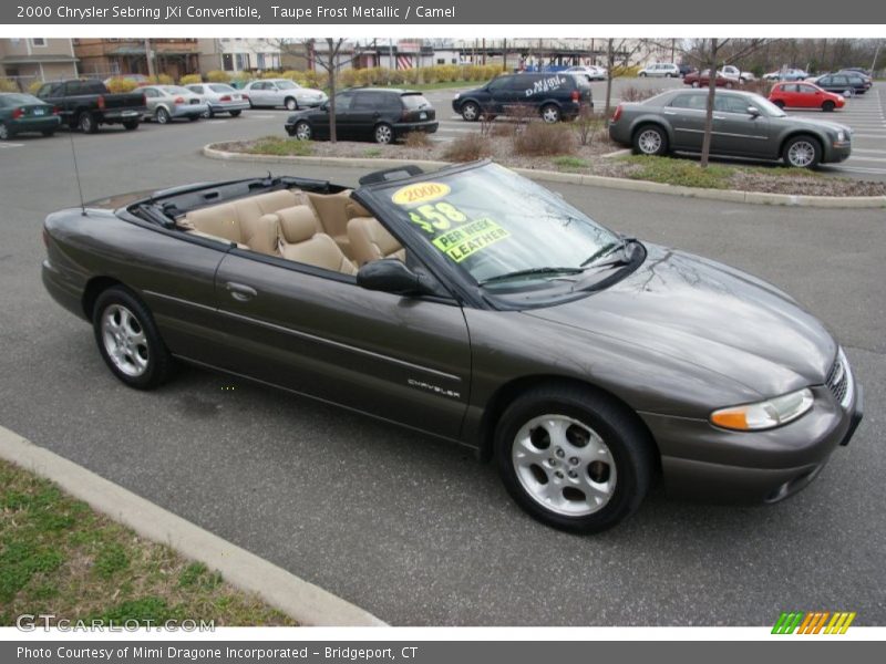 Taupe Frost Metallic / Camel 2000 Chrysler Sebring JXi Convertible