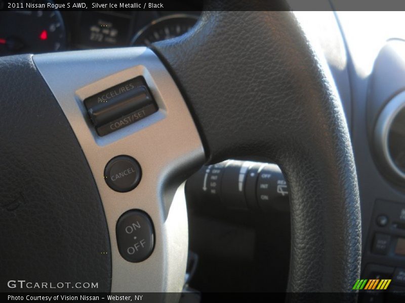 Silver Ice Metallic / Black 2011 Nissan Rogue S AWD