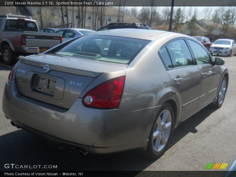 Spirited Bronze Pearl / Cafe Latte 2005 Nissan Maxima 3.5 SE