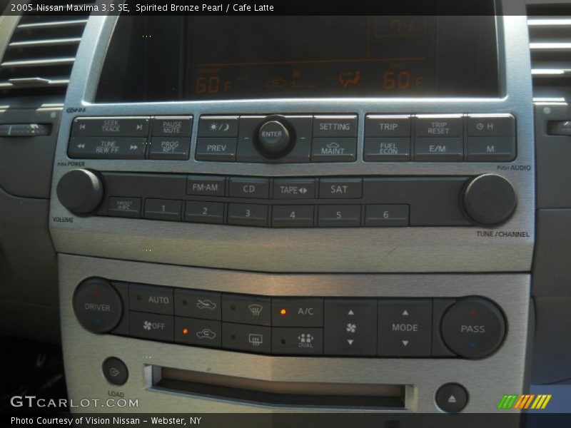 Spirited Bronze Pearl / Cafe Latte 2005 Nissan Maxima 3.5 SE