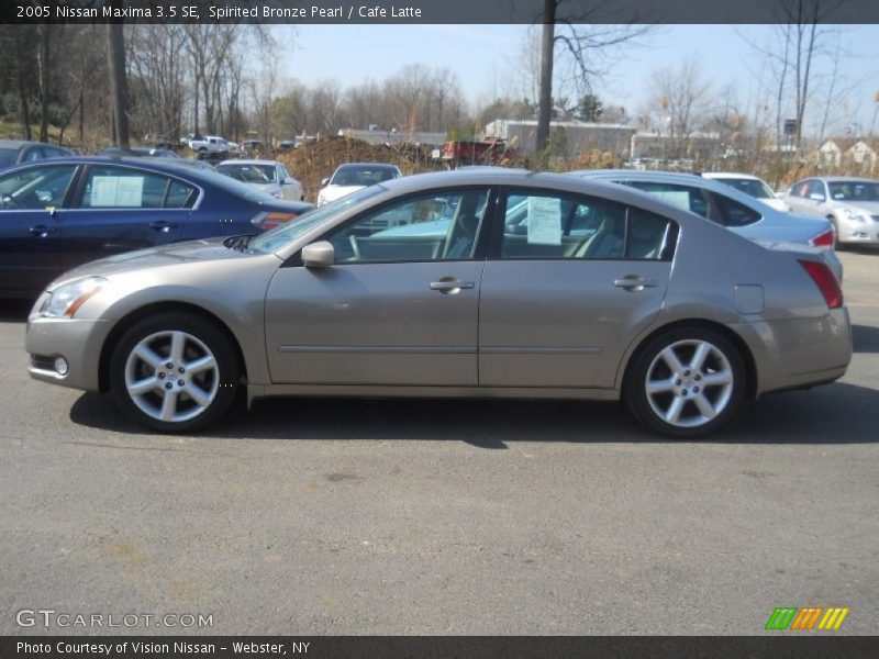 Spirited Bronze Pearl / Cafe Latte 2005 Nissan Maxima 3.5 SE