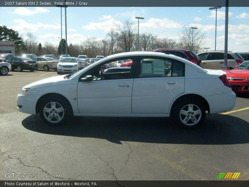 Polar White / Gray 2007 Saturn ION 2 Sedan