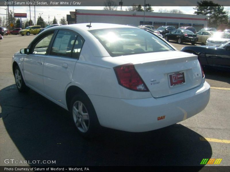 Polar White / Gray 2007 Saturn ION 2 Sedan