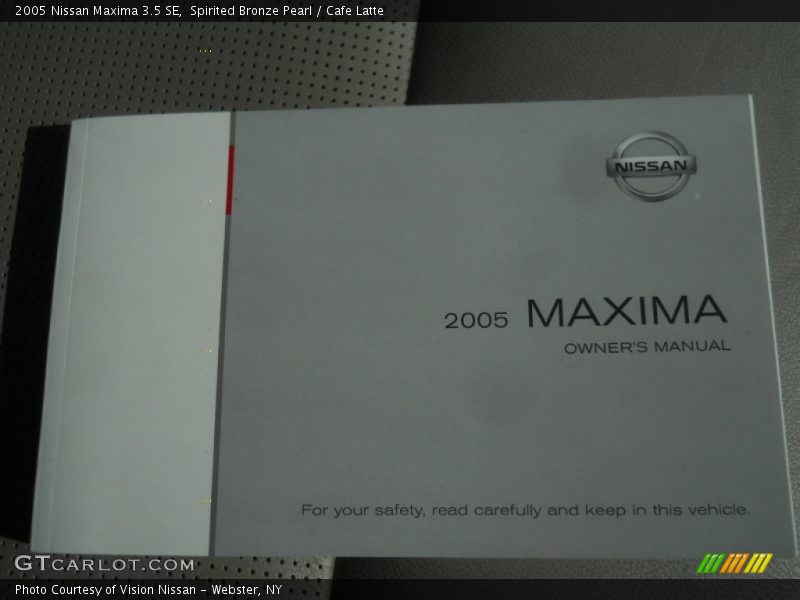 Spirited Bronze Pearl / Cafe Latte 2005 Nissan Maxima 3.5 SE