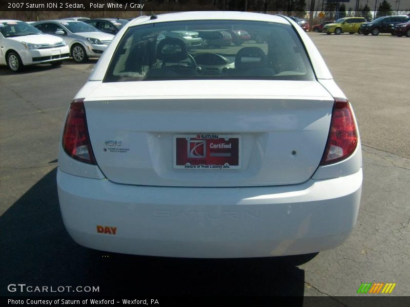 Polar White / Gray 2007 Saturn ION 2 Sedan