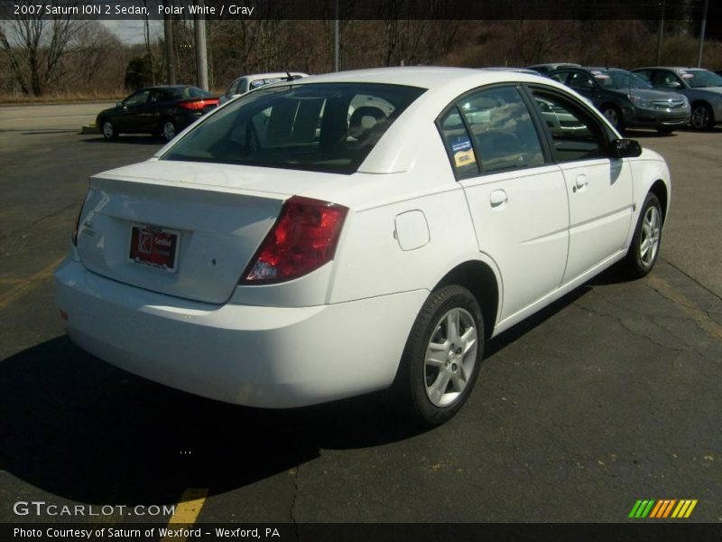 Polar White / Gray 2007 Saturn ION 2 Sedan