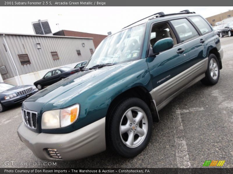 Arcadia Green Metallic / Beige 2001 Subaru Forester 2.5 S
