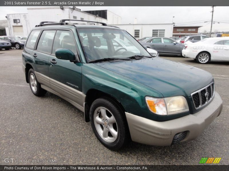 Arcadia Green Metallic / Beige 2001 Subaru Forester 2.5 S