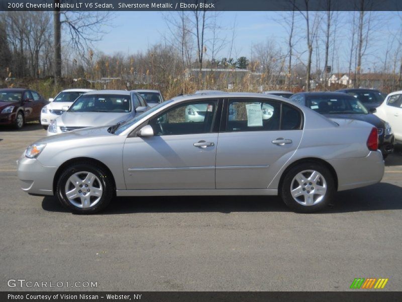Silverstone Metallic / Ebony Black 2006 Chevrolet Malibu LT V6 Sedan