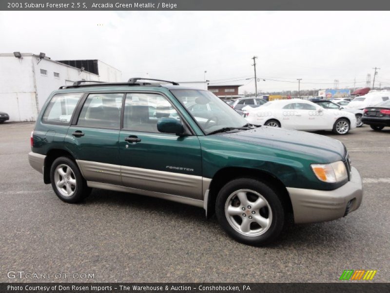 Arcadia Green Metallic / Beige 2001 Subaru Forester 2.5 S