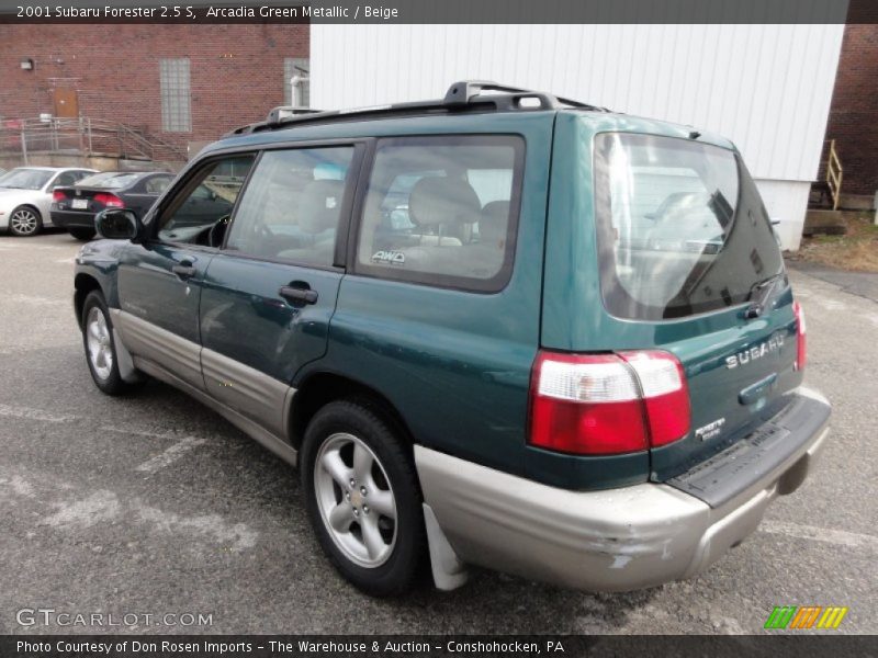 Arcadia Green Metallic / Beige 2001 Subaru Forester 2.5 S