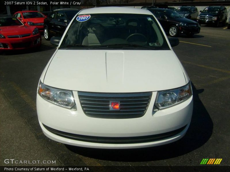 Polar White / Gray 2007 Saturn ION 2 Sedan