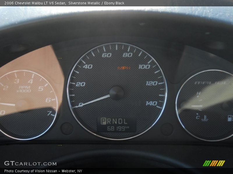 Silverstone Metallic / Ebony Black 2006 Chevrolet Malibu LT V6 Sedan