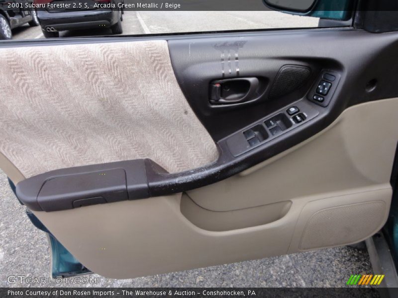 Arcadia Green Metallic / Beige 2001 Subaru Forester 2.5 S