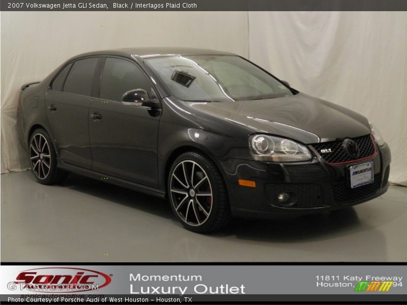 Black / Interlagos Plaid Cloth 2007 Volkswagen Jetta GLI Sedan